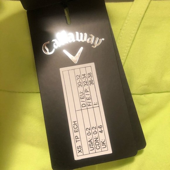 NWT Callaway Women’s Stretch Golf Shorts - Picture 7 of 12